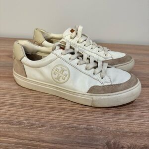 Tory Burch leather white sneakers size 7.5
